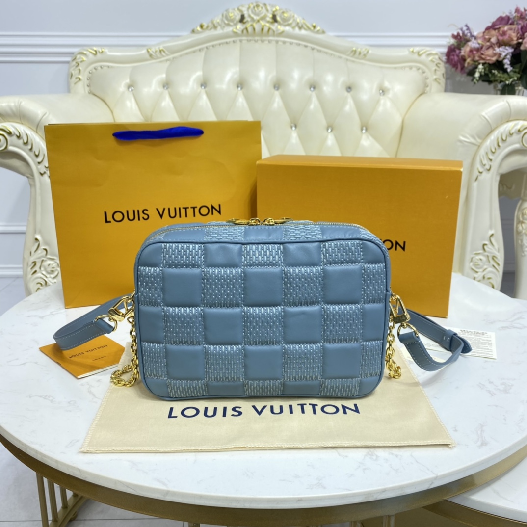 Louis Vuitton TROCA PM Handbag M59115 Glacier Blue